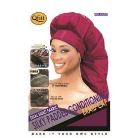 Qfitt Silky Padded Conditioning Braid Cap #8002